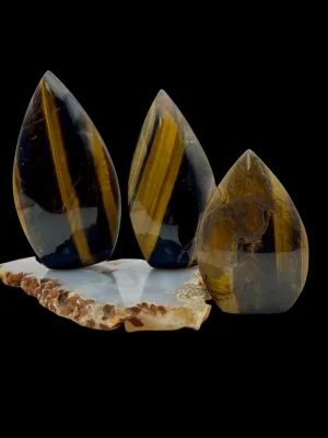 Tigerseye Flame, Tigerseye Crystal, Tigerseye Stone, Stone of courage