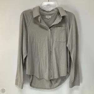 Top Long Sleeve By Thread And Supply In Grey, Size: M