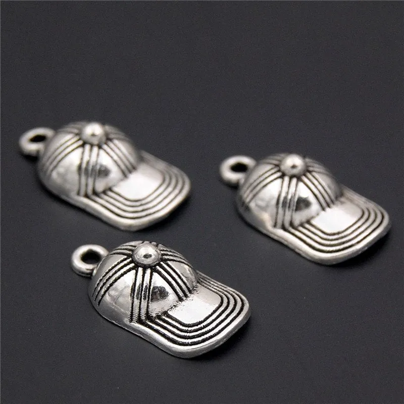 Trendy Alloy Hat BaseBall Cap 3D Charms