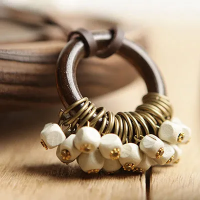 Trendy Boho Style Wooden Necklace