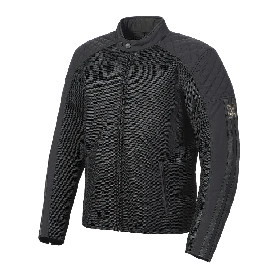 Triumph Braddan Retro Mesh Jacket - Black