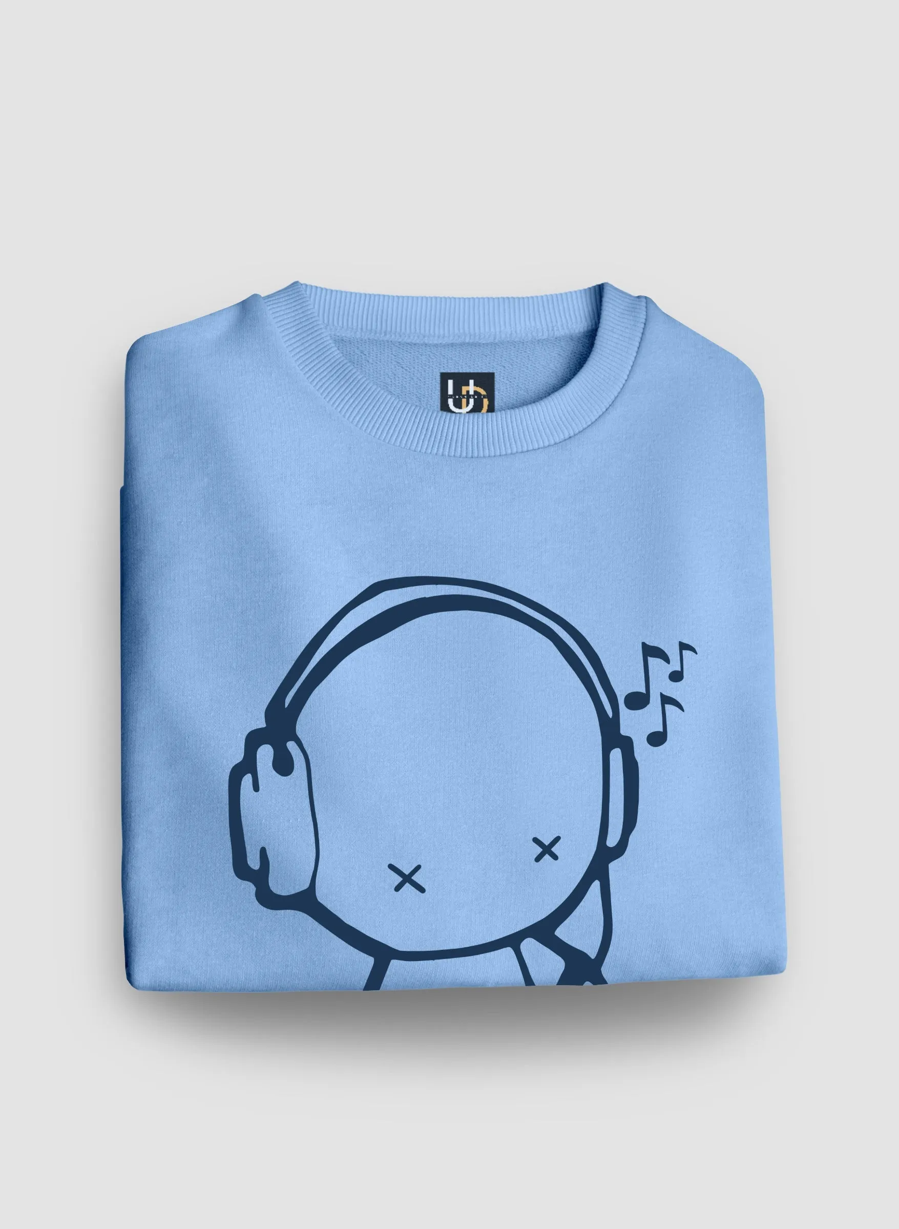 Tune Out Sky Blue Sweatshirt