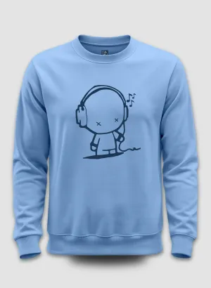 Tune Out Sky Blue Sweatshirt
