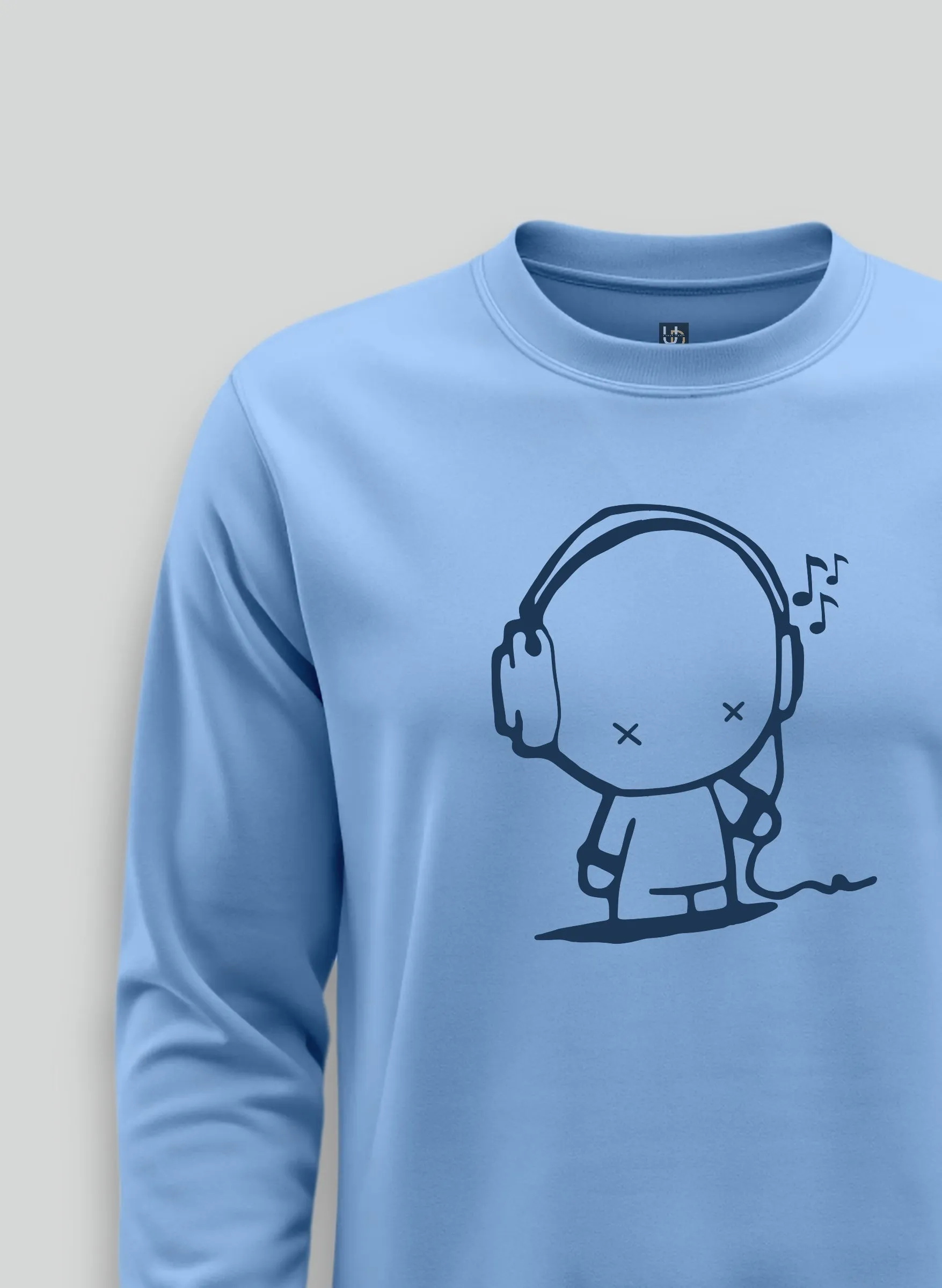 Tune Out Sky Blue Sweatshirt