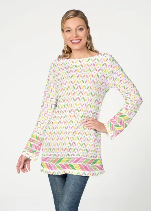 Tutti Fruitti (8036) ~ Banded Boatneck Tunic
