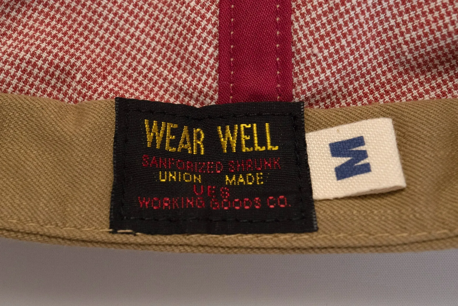 UES 12oz "Delivery Boy" Selvage Cotton Twill Work Cap (Beige)