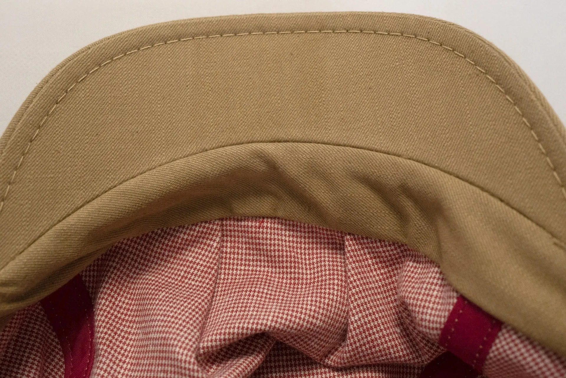 UES 12oz "Delivery Boy" Selvage Cotton Twill Work Cap (Beige)