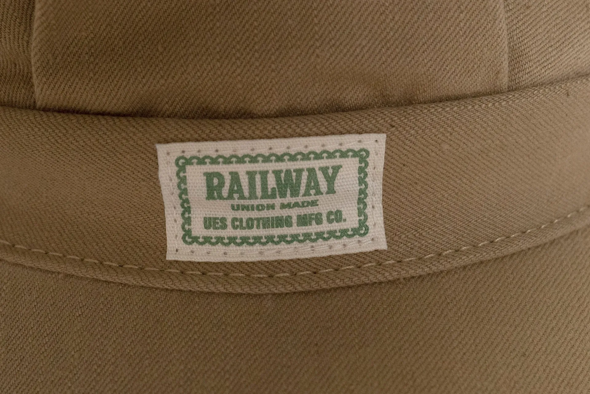 UES 12oz "Delivery Boy" Selvage Cotton Twill Work Cap (Beige)