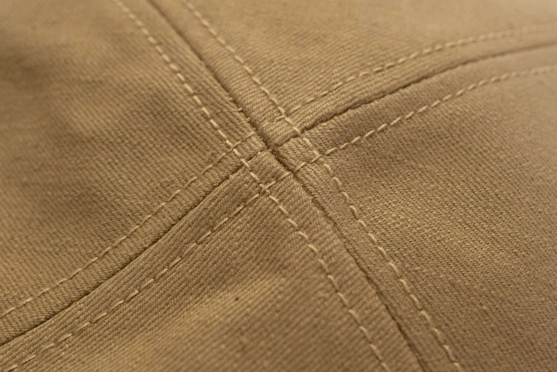 UES 12oz "Delivery Boy" Selvage Cotton Twill Work Cap (Beige)