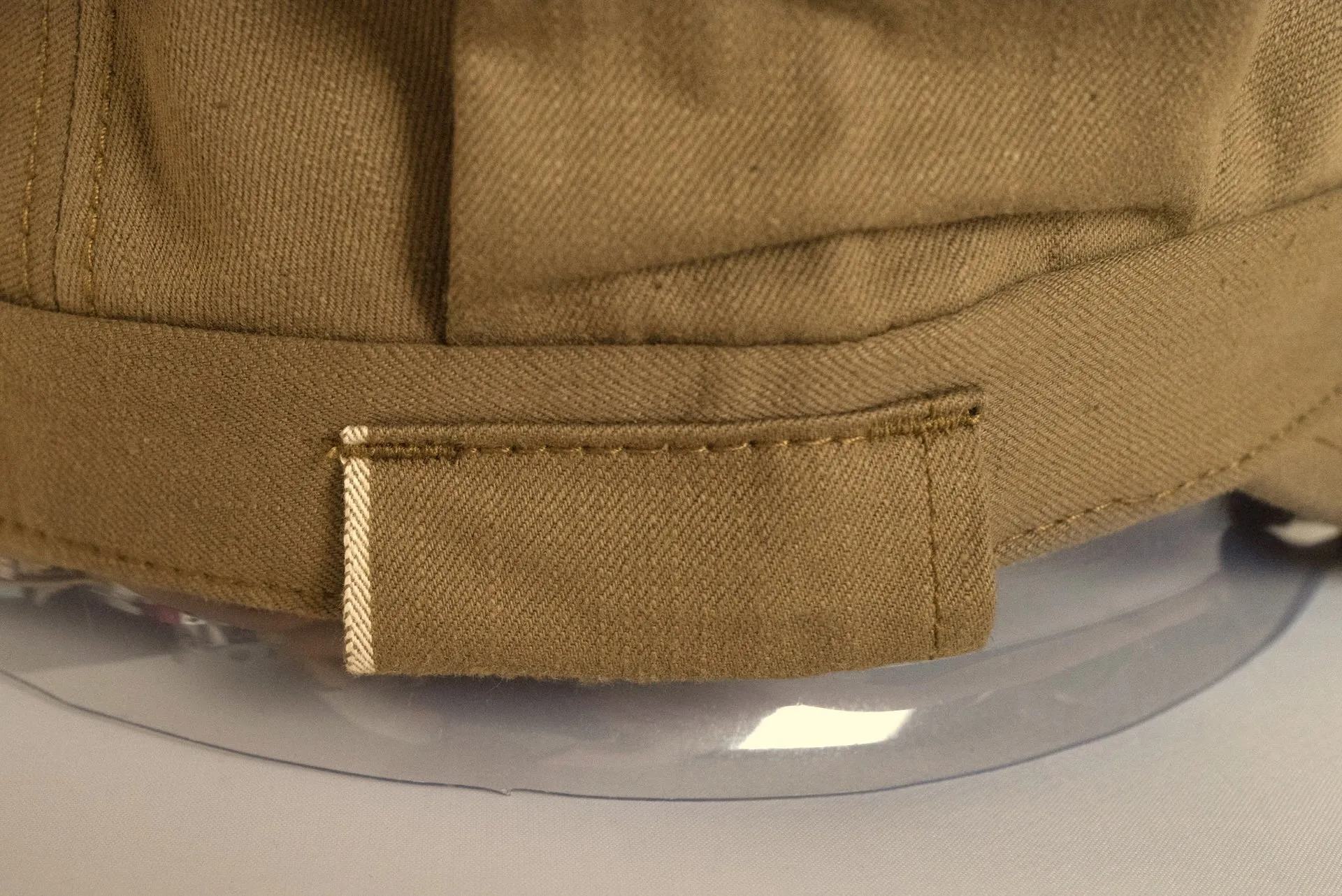UES 12oz "Delivery Boy" Selvage Cotton Twill Work Cap (Beige)