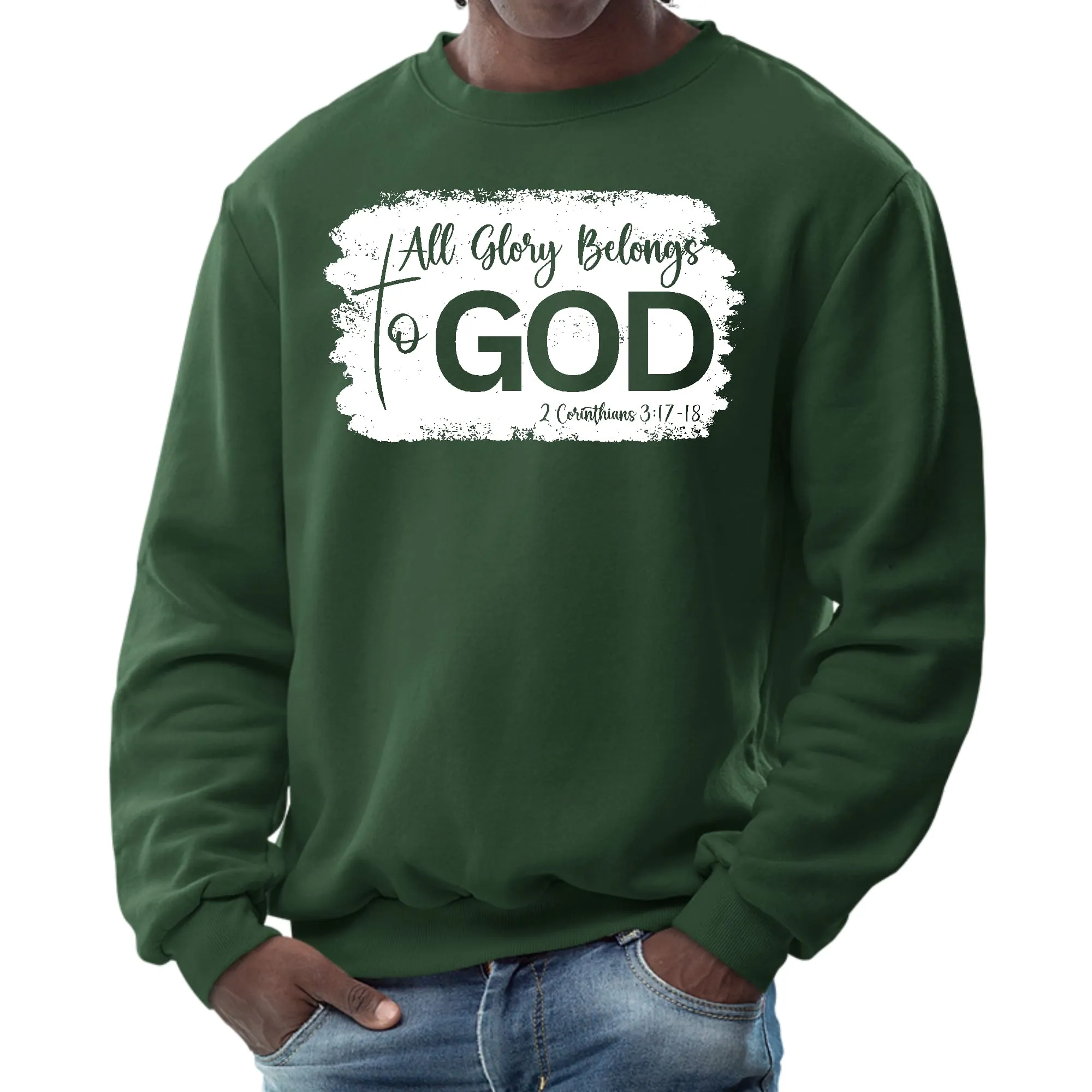 Unisex "All Glory Belongs to God" Christian Sweatshirt