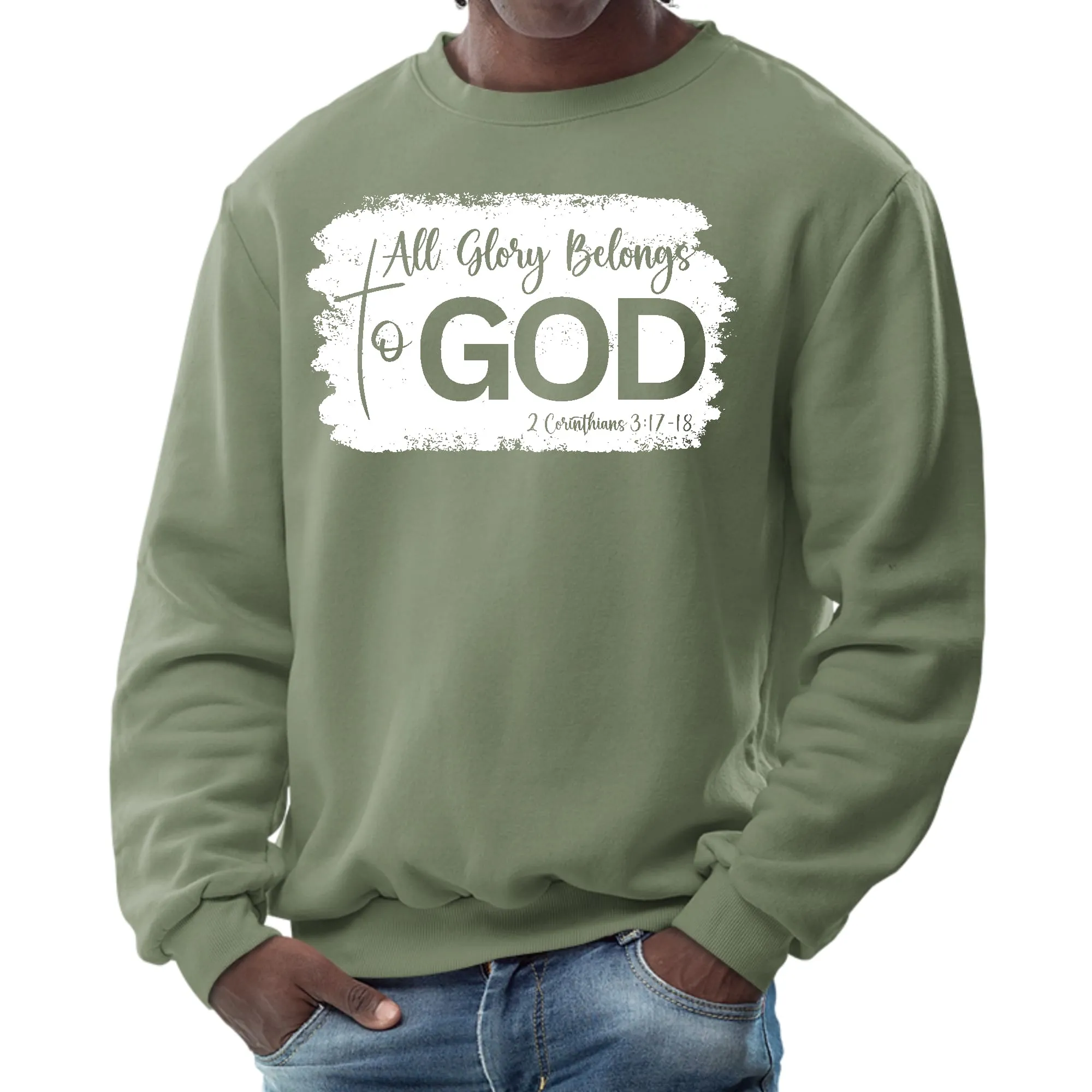 Unisex "All Glory Belongs to God" Christian Sweatshirt