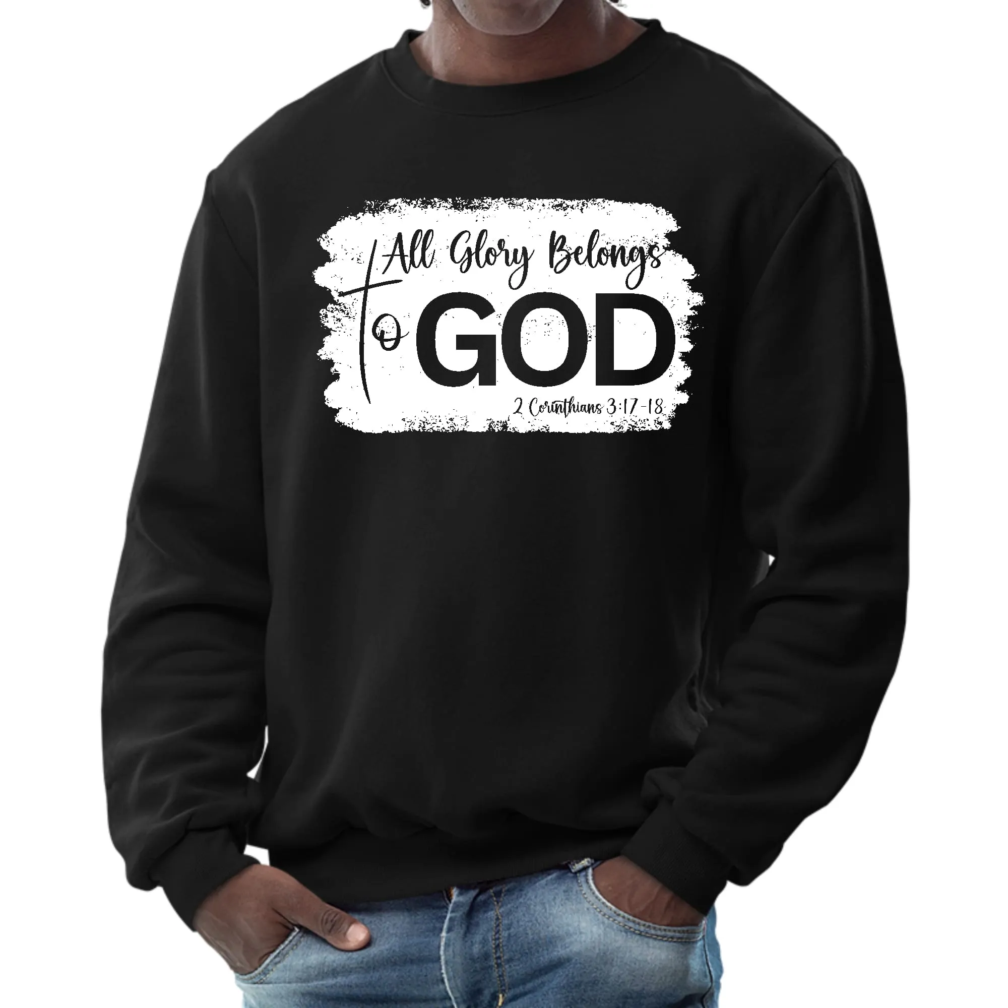 Unisex "All Glory Belongs to God" Christian Sweatshirt
