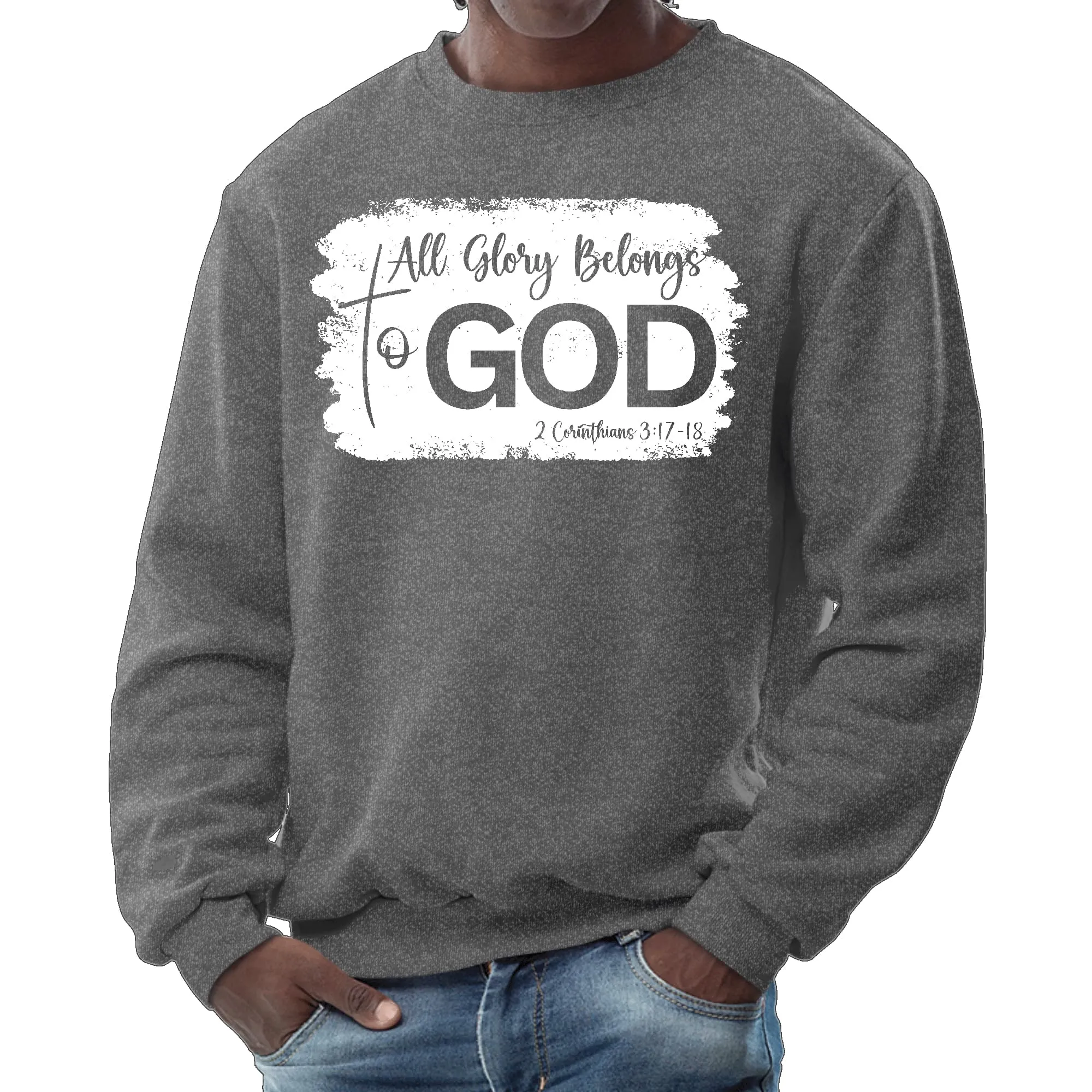 Unisex "All Glory Belongs to God" Christian Sweatshirt