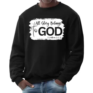 Unisex "All Glory Belongs to God" Christian Sweatshirt