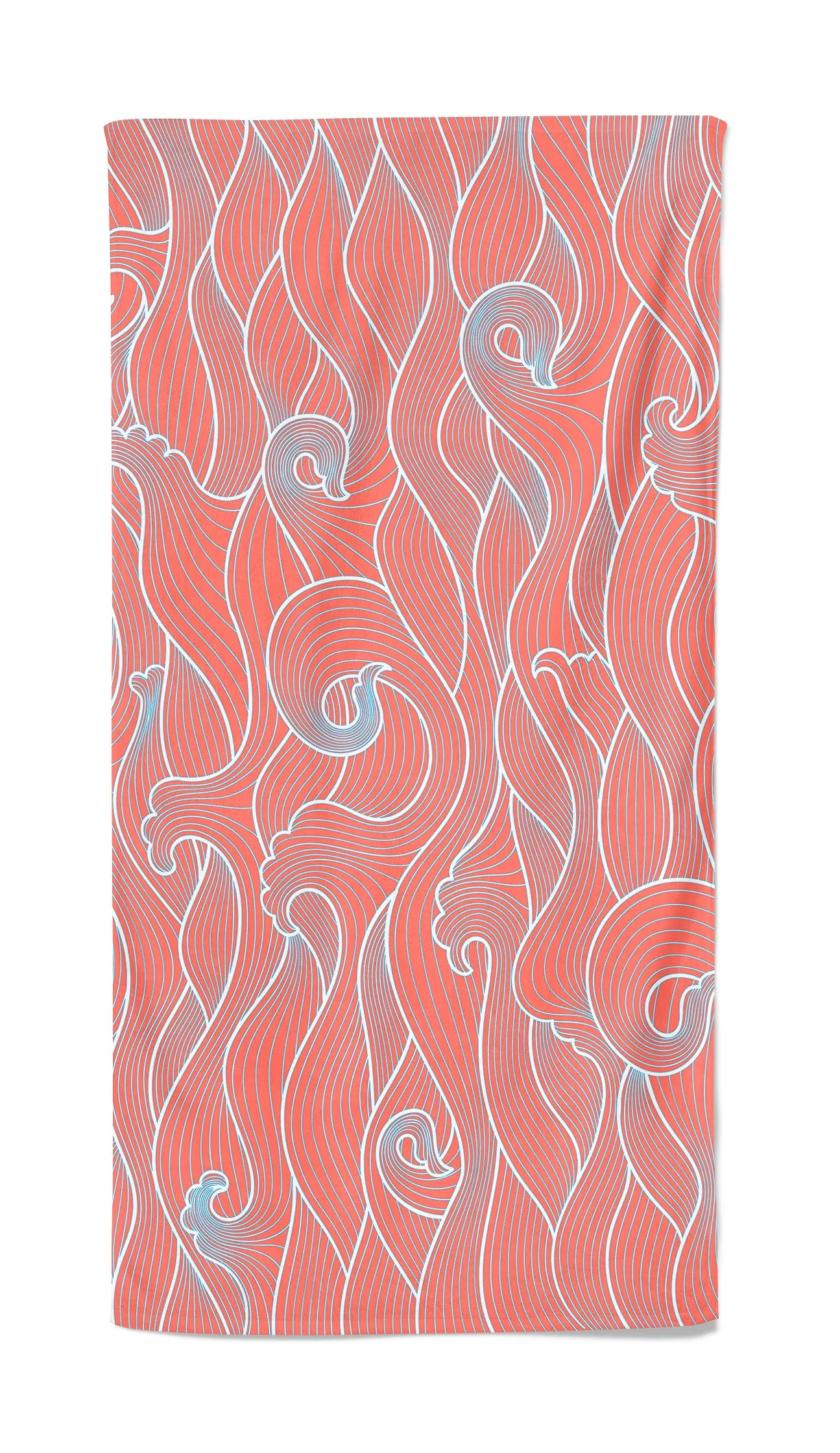 UPF 50 Beach Towel/Wrap - Peach Wave