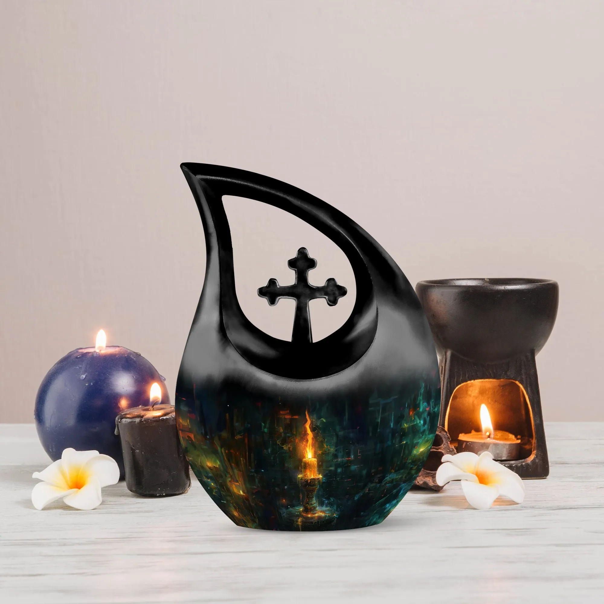 Urban Mystique Cross Drop - A Distinct Memory Vessel for Ashes