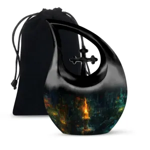 Urban Mystique Cross Drop - A Distinct Memory Vessel for Ashes