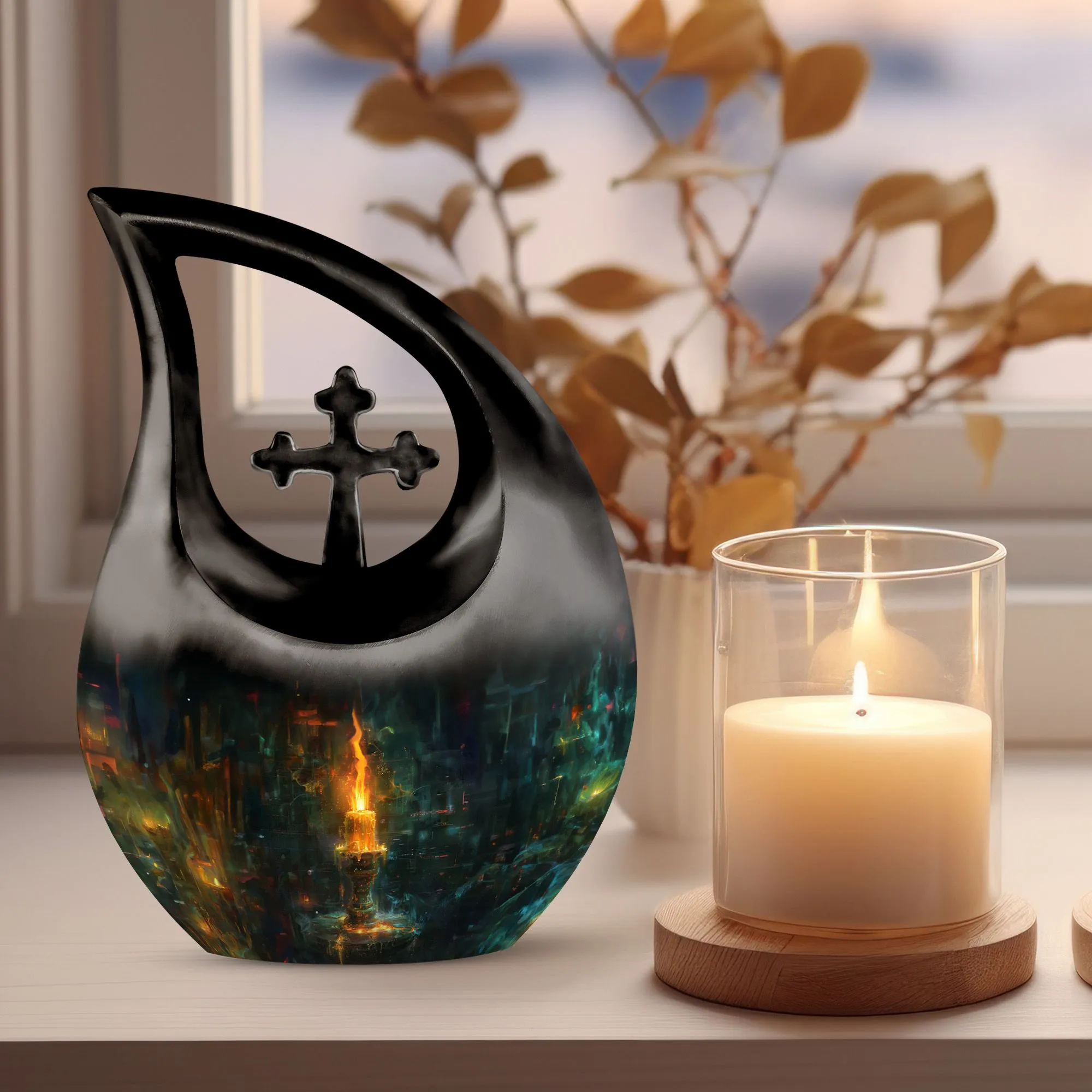 Urban Mystique Cross Drop - A Distinct Memory Vessel for Ashes