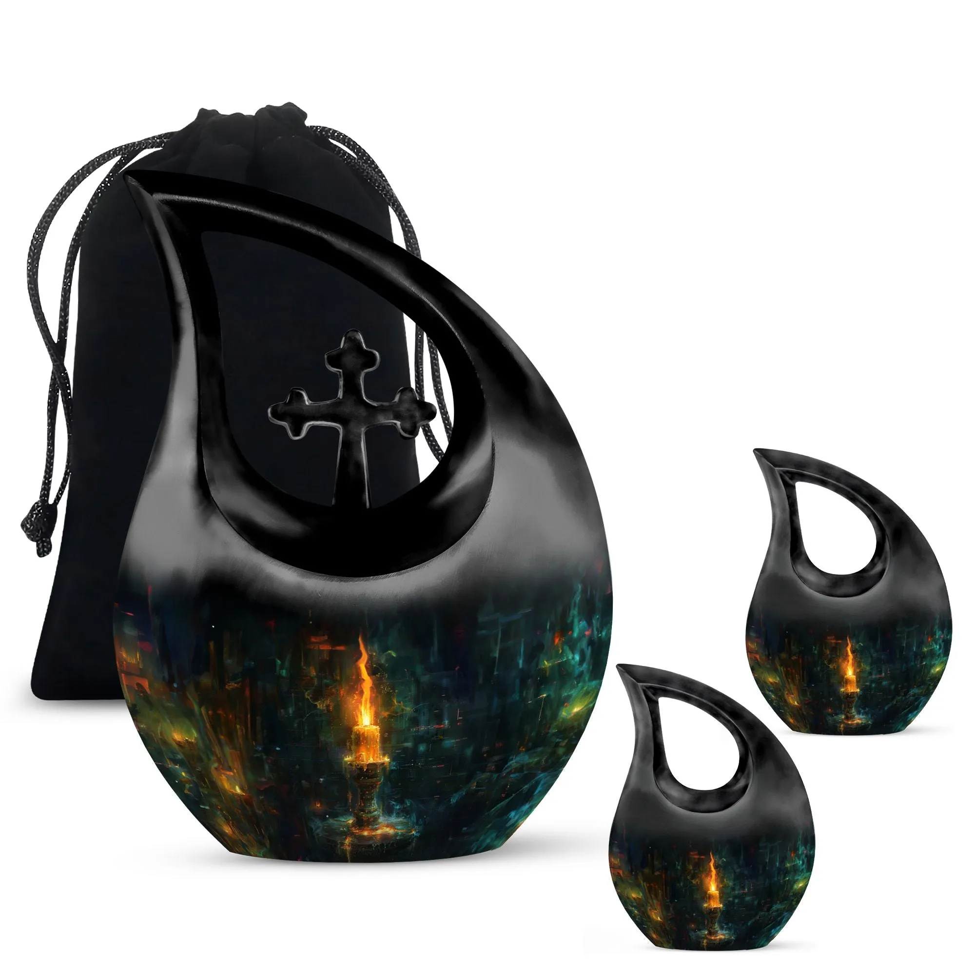 Urban Mystique Cross Drop - A Distinct Memory Vessel for Ashes