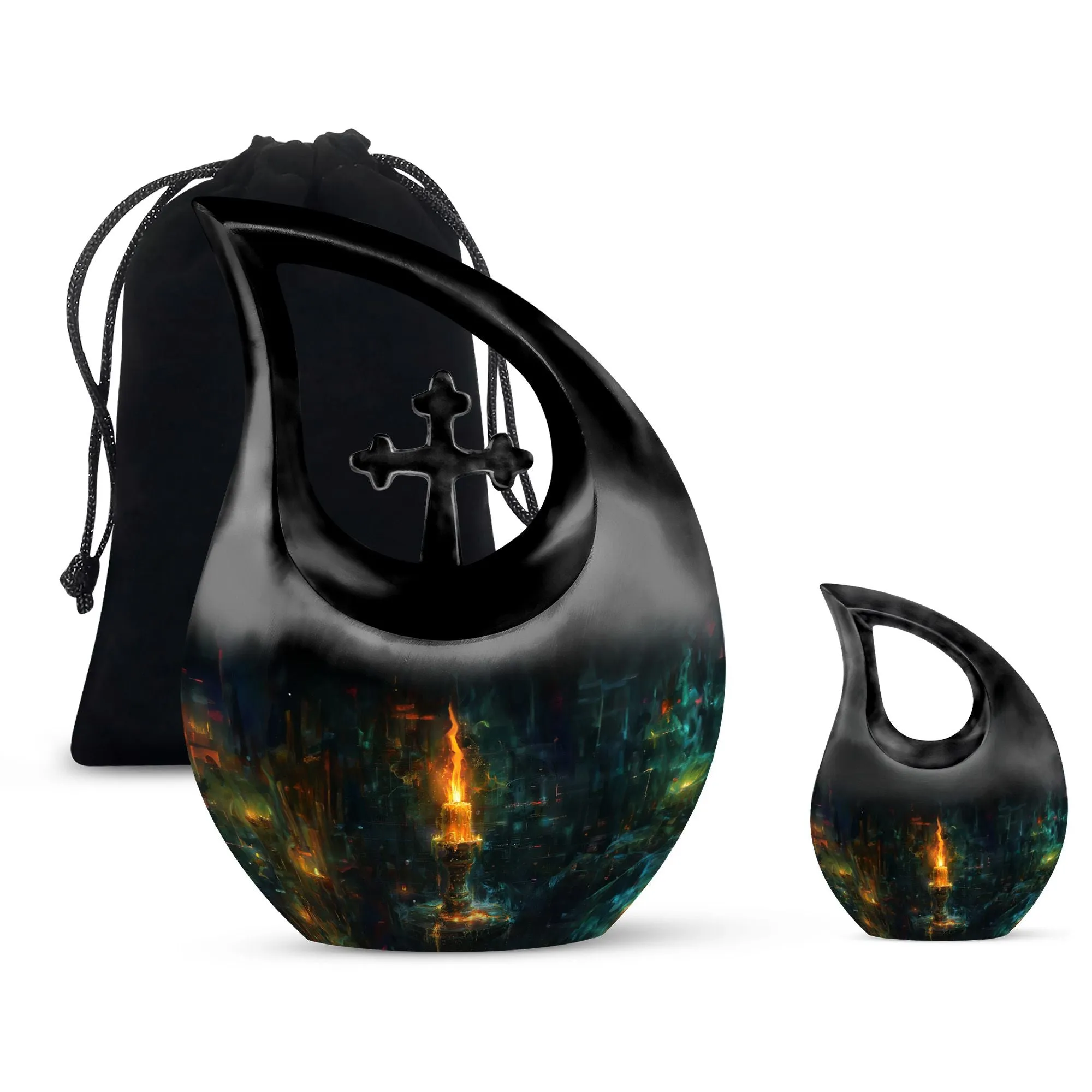Urban Mystique Cross Drop - A Distinct Memory Vessel for Ashes