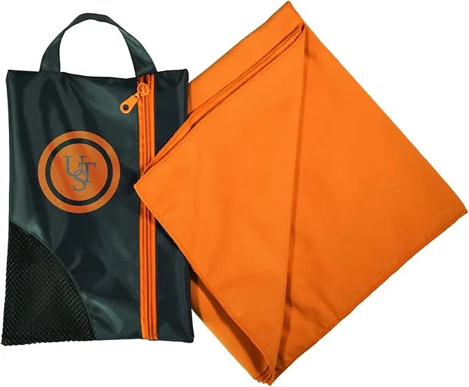 UST Microfiber Towel with Absorbent, Quick Dry Material and Lightweight Carry Bag for Sports, Gym, Camping, Backpacking, Kayaking, Hiking and Outdoor Survival