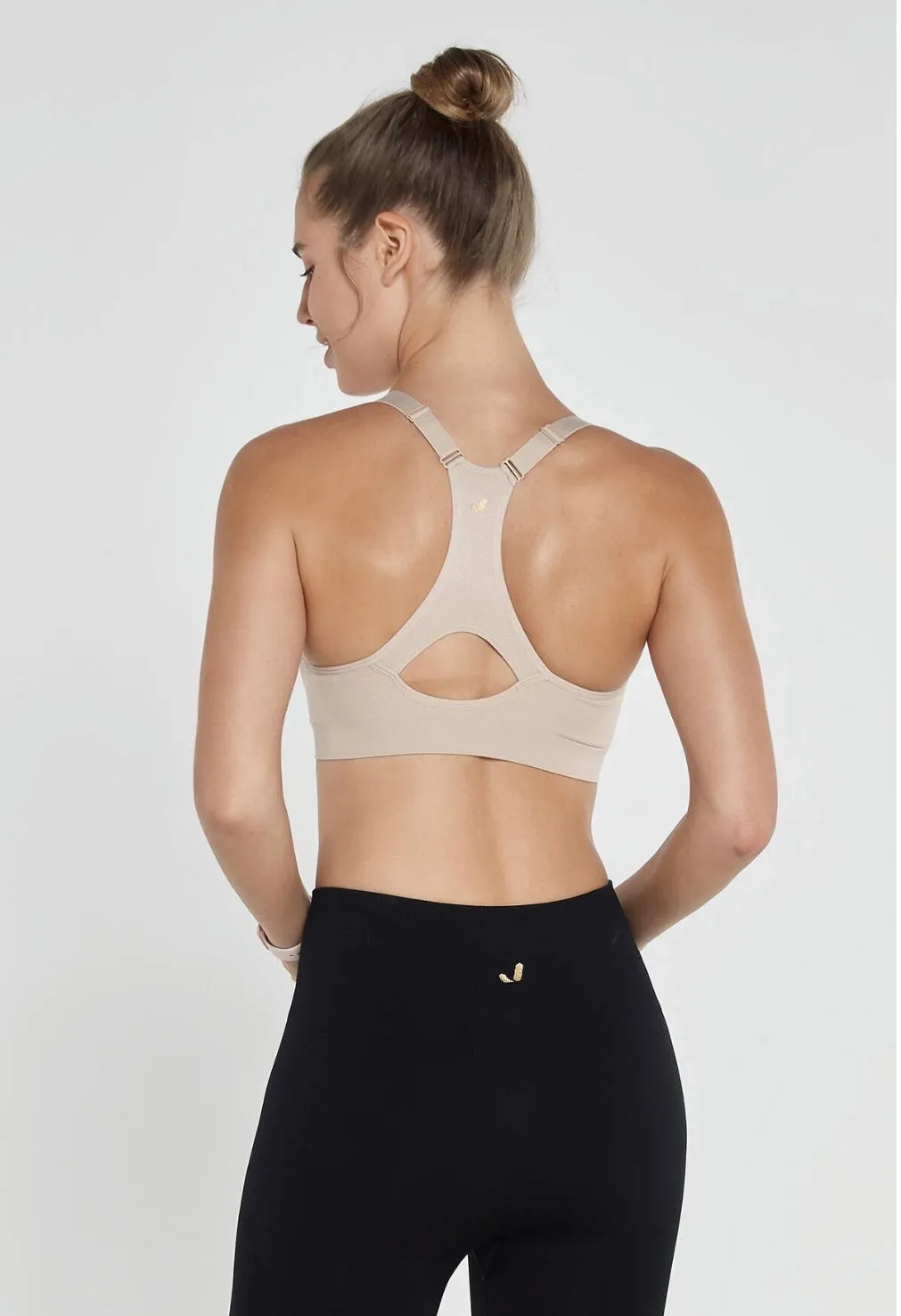 Utica Beige Sports Bra