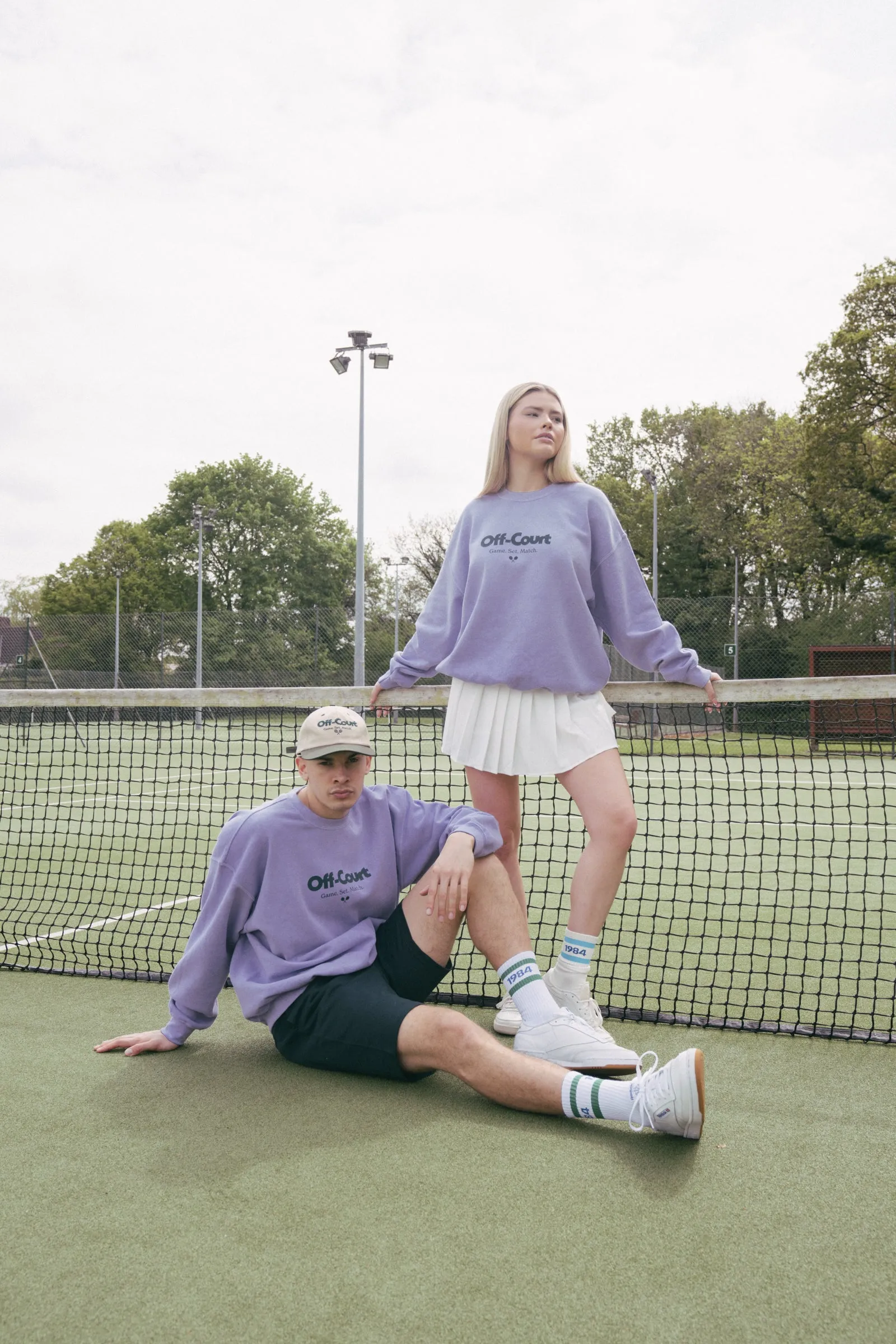 Vice 84 'Off-Court GSM' Vintage Washed Sweater - Orchid