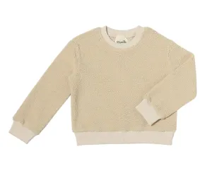 Vignette “Coco” Fuzzy Sweatshirt in Cream: Size 2 to 10