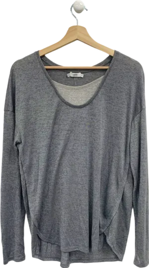 Vince Grey Long Sleeve Top UK S