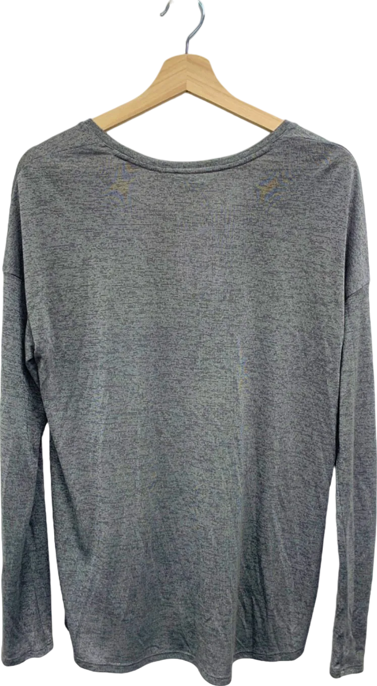 Vince Grey Long Sleeve Top UK S