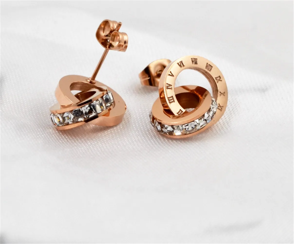 Vintage Cubic Zirconia Hoops Earrings