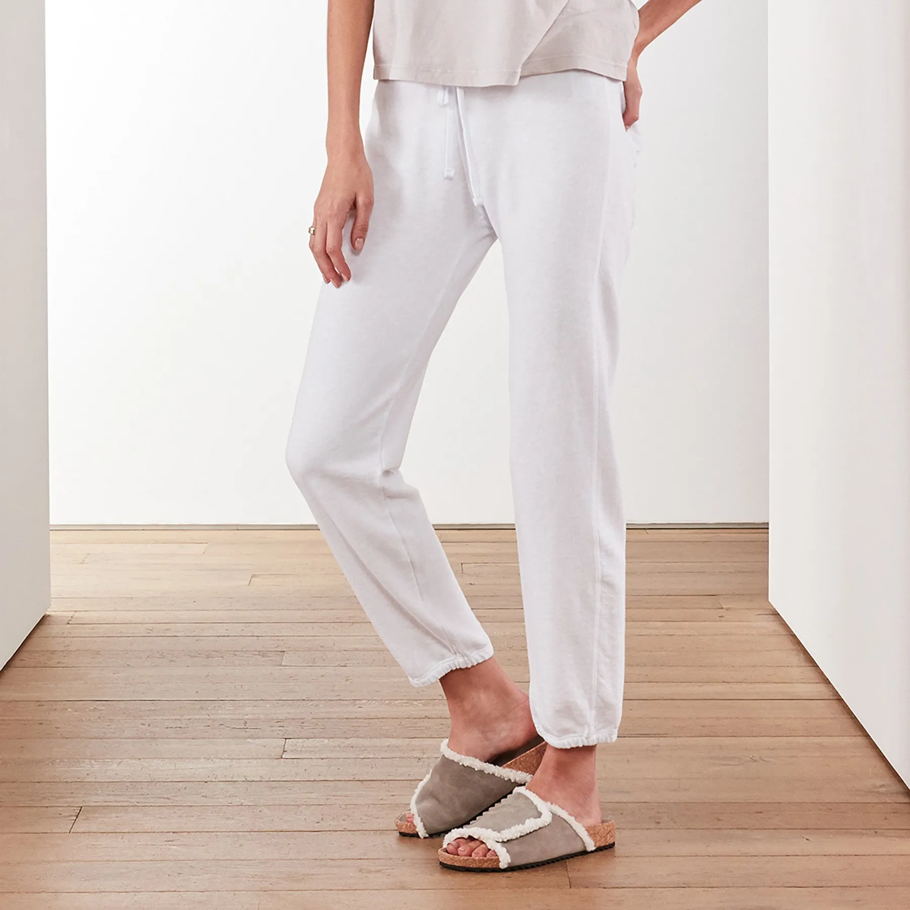 Vintage French Terry Sweatpant - White