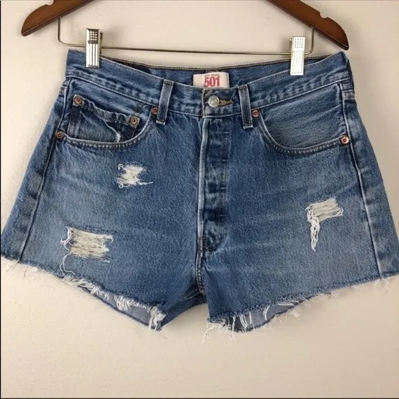 Vintage Levi’s 501 Cut-off Shorts Button Fly S-M
