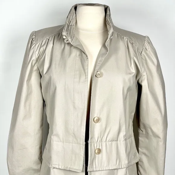 Vintage London Fog Maincoats Tan Rain Trench Coat Womens Size 12