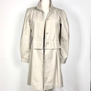 Vintage London Fog Maincoats Tan Rain Trench Coat Womens Size 12