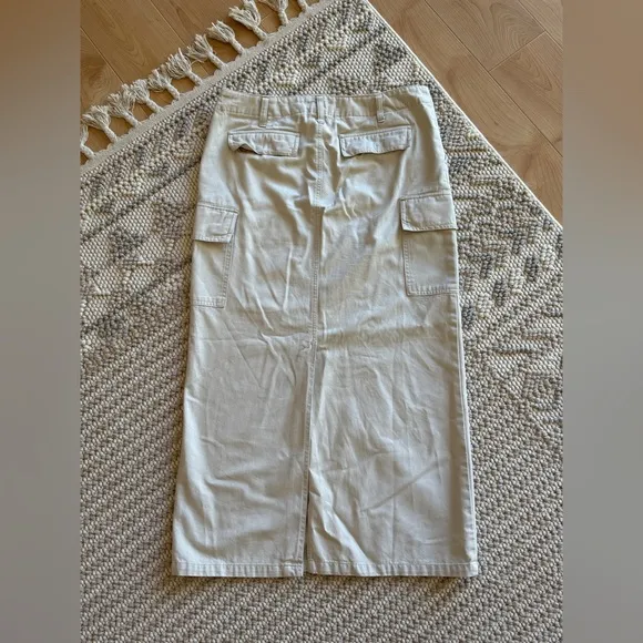 Vintage Old Navy Cargo Maxi Skirt 100% Cotton Size 6 Streetwear Retro Summer