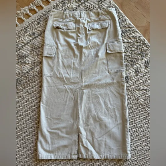 Vintage Old Navy Cargo Maxi Skirt 100% Cotton Size 6 Streetwear Retro Summer