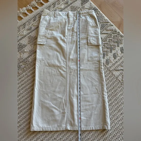 Vintage Old Navy Cargo Maxi Skirt 100% Cotton Size 6 Streetwear Retro Summer
