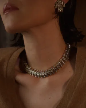 Vintage Pavé Articulated Link Necklace