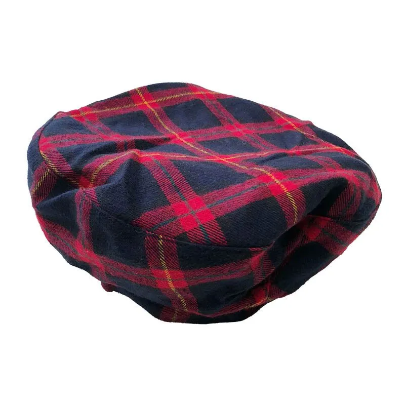 Vintage plaid beret KF90557