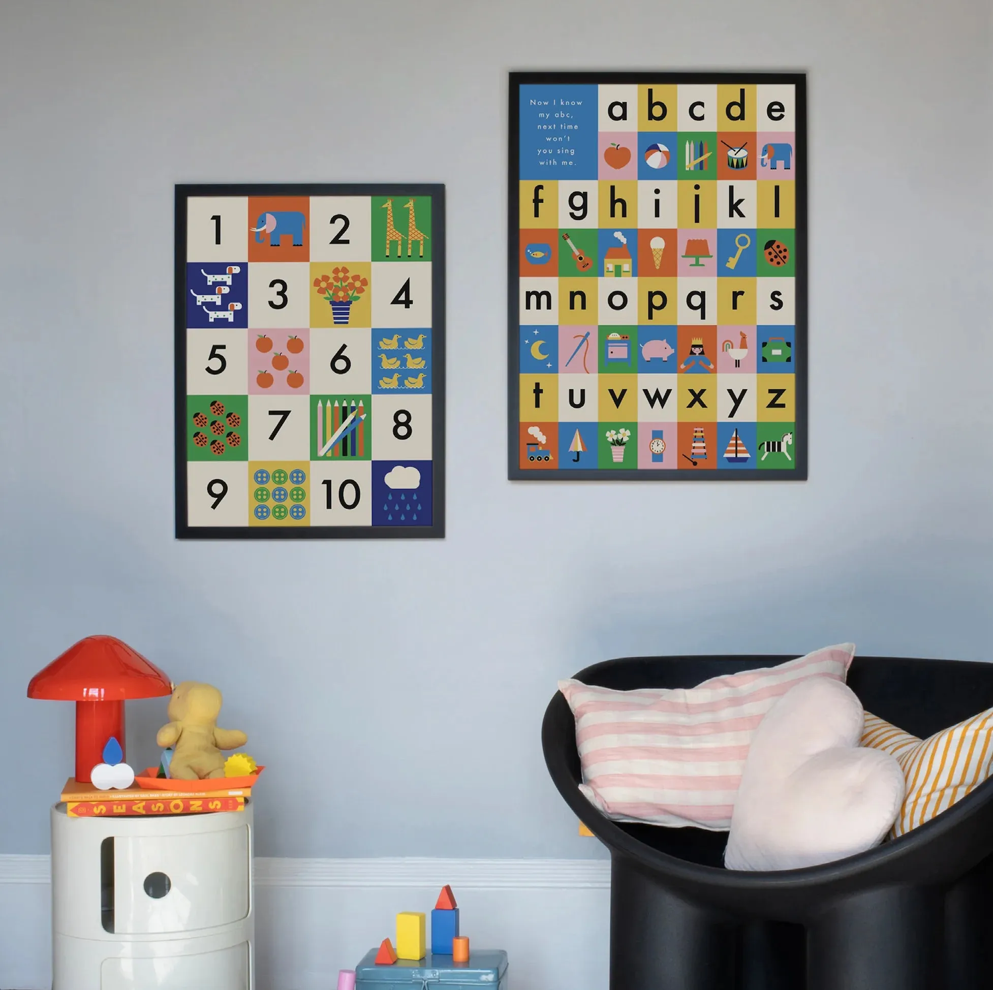 Vintage Playthings - Alphabet Fine Art Print Fine Art Print