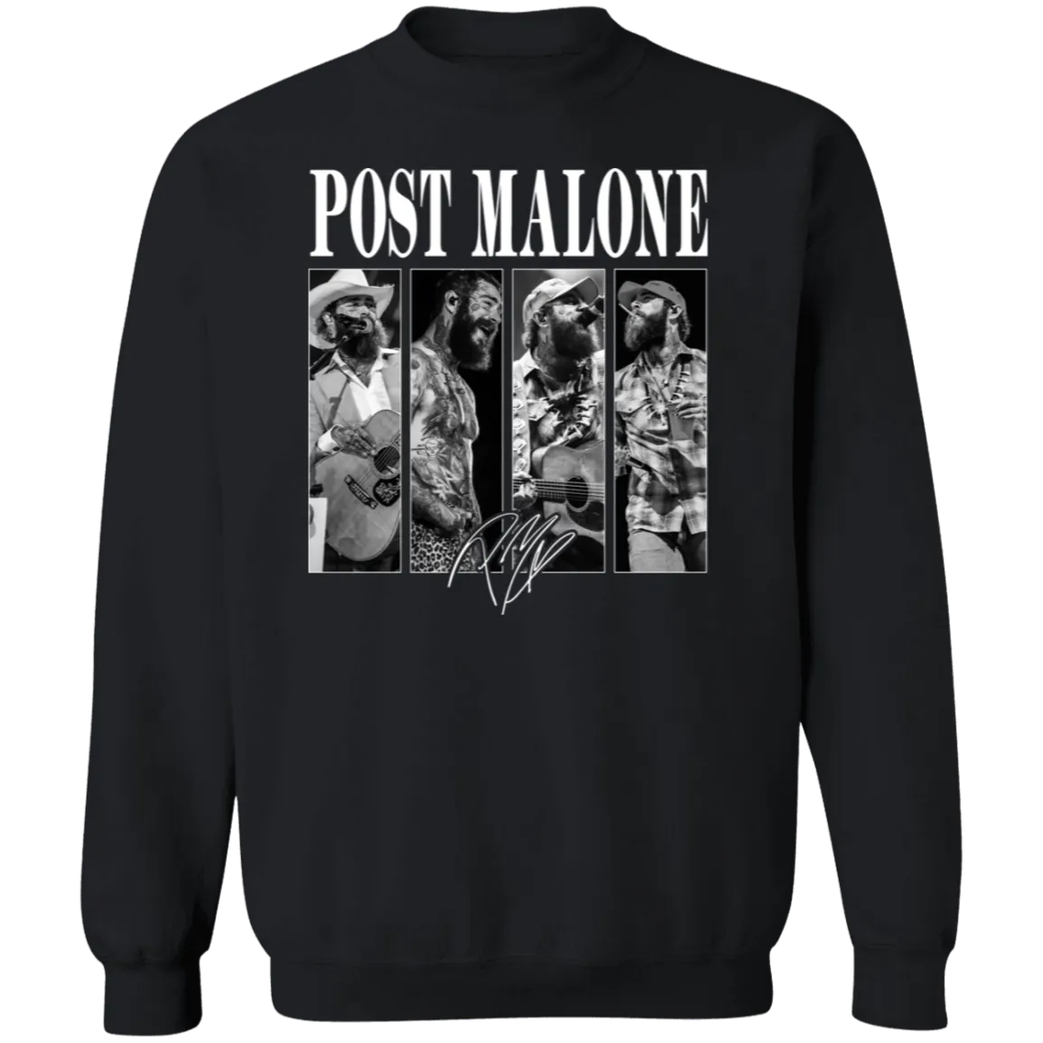 Vintage Post Malone Band Crewneck - Gildan - Retro Posty Sweatshirt
