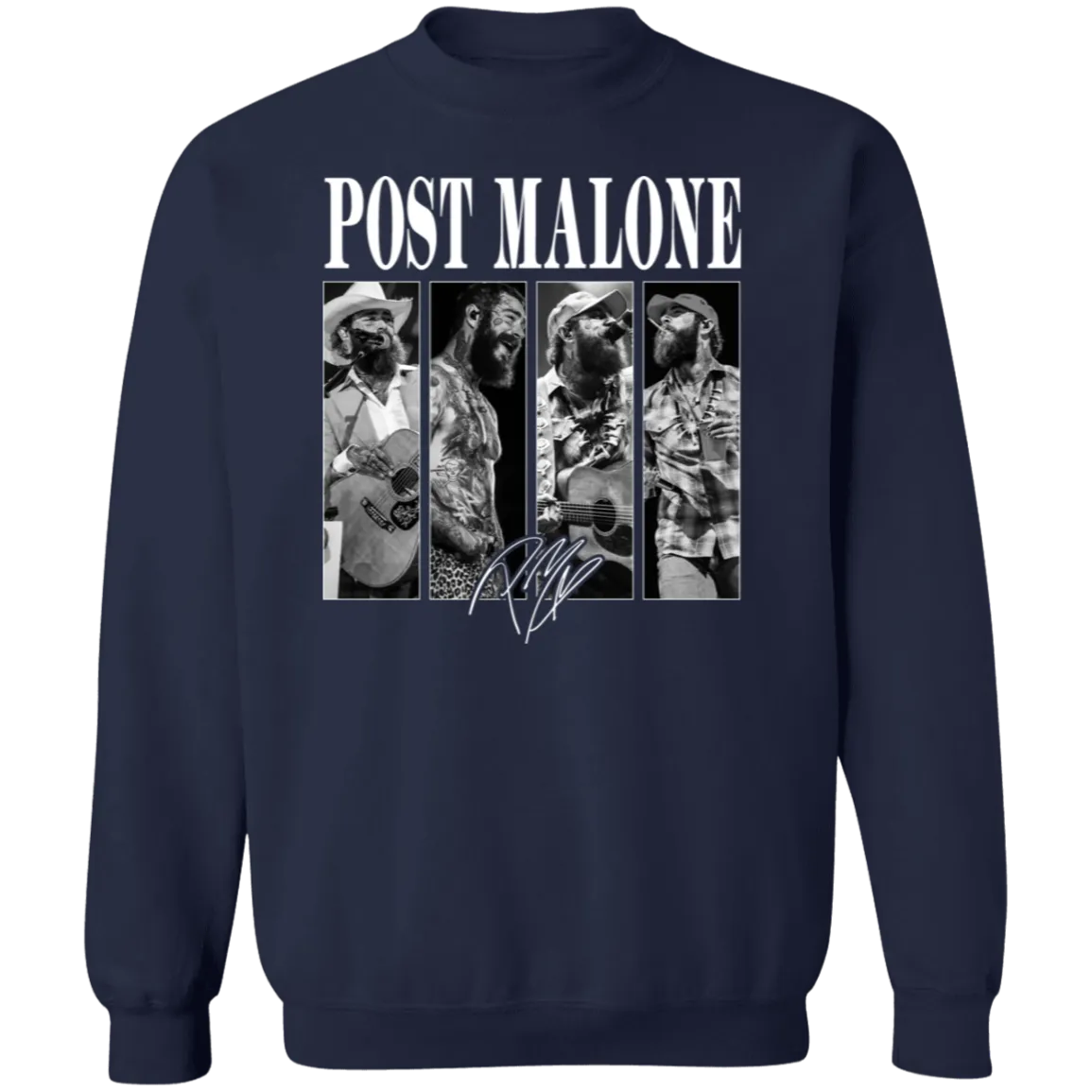 Vintage Post Malone Band Crewneck - Gildan - Retro Posty Sweatshirt