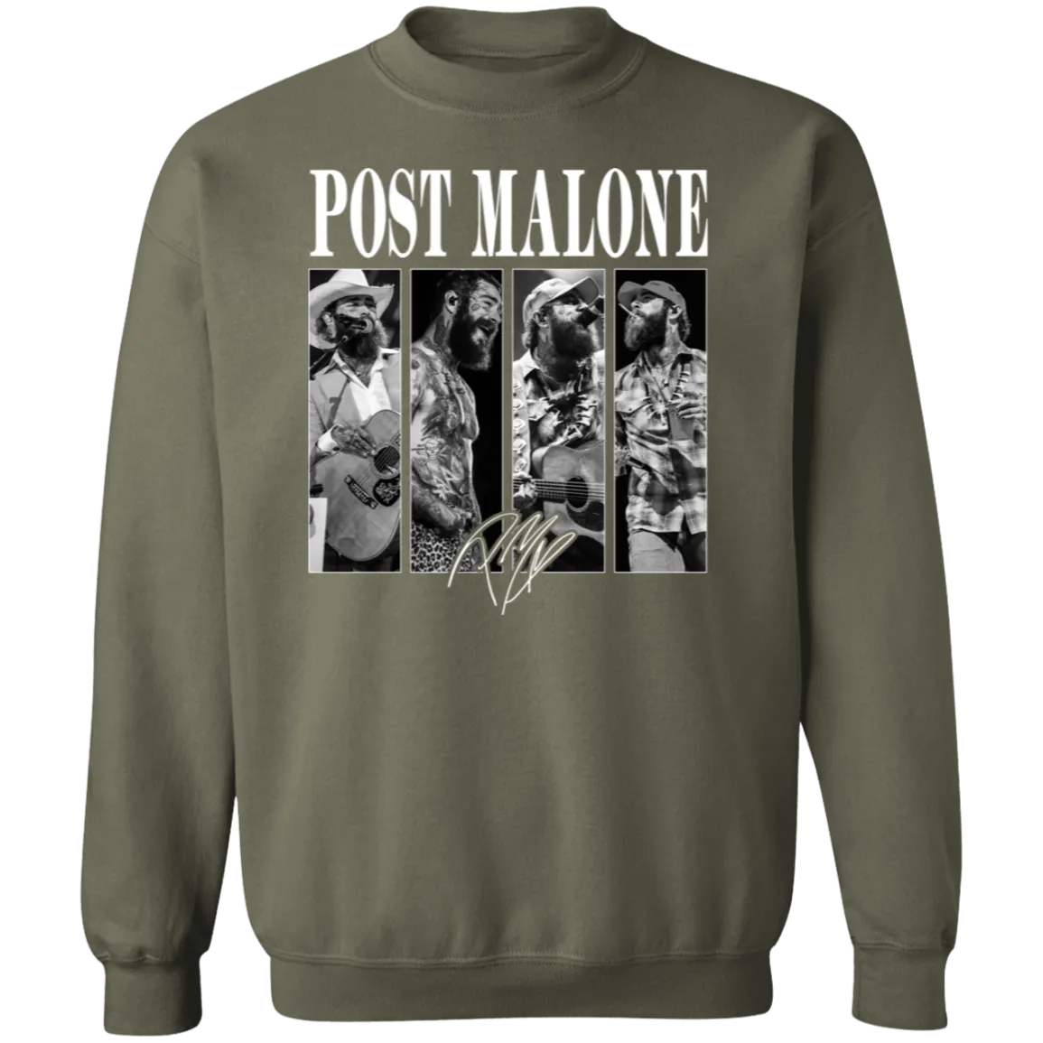 Vintage Post Malone Band Crewneck - Gildan - Retro Posty Sweatshirt