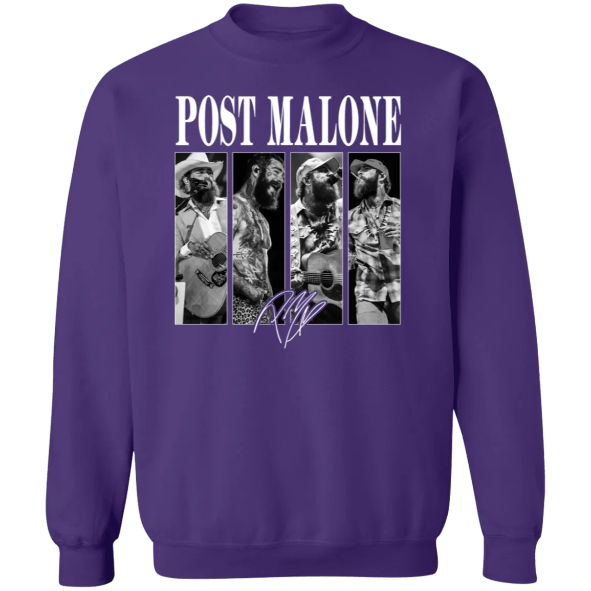 Vintage Post Malone Band Crewneck - Gildan - Retro Posty Sweatshirt