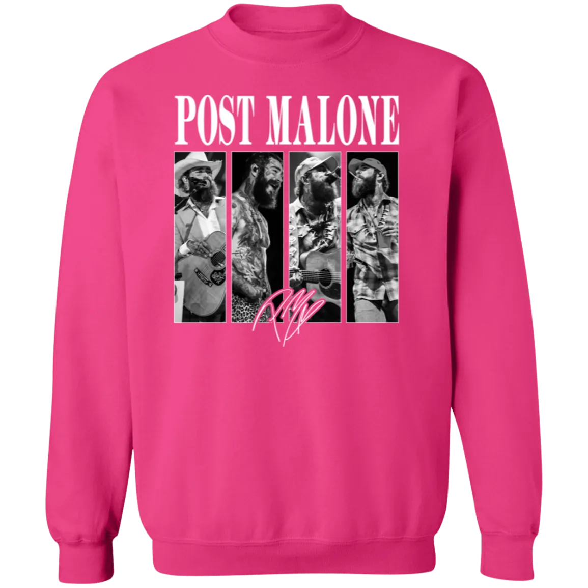 Vintage Post Malone Band Crewneck - Gildan - Retro Posty Sweatshirt