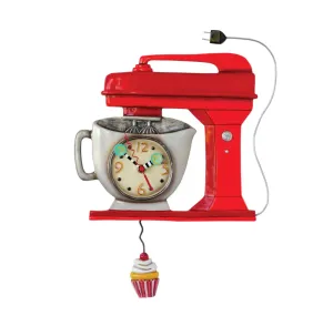 Vintage Red Mixer Clock
