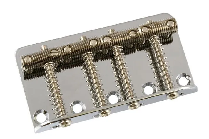 Vintage Style Bass Bridge with Threaded Rod Saddles
