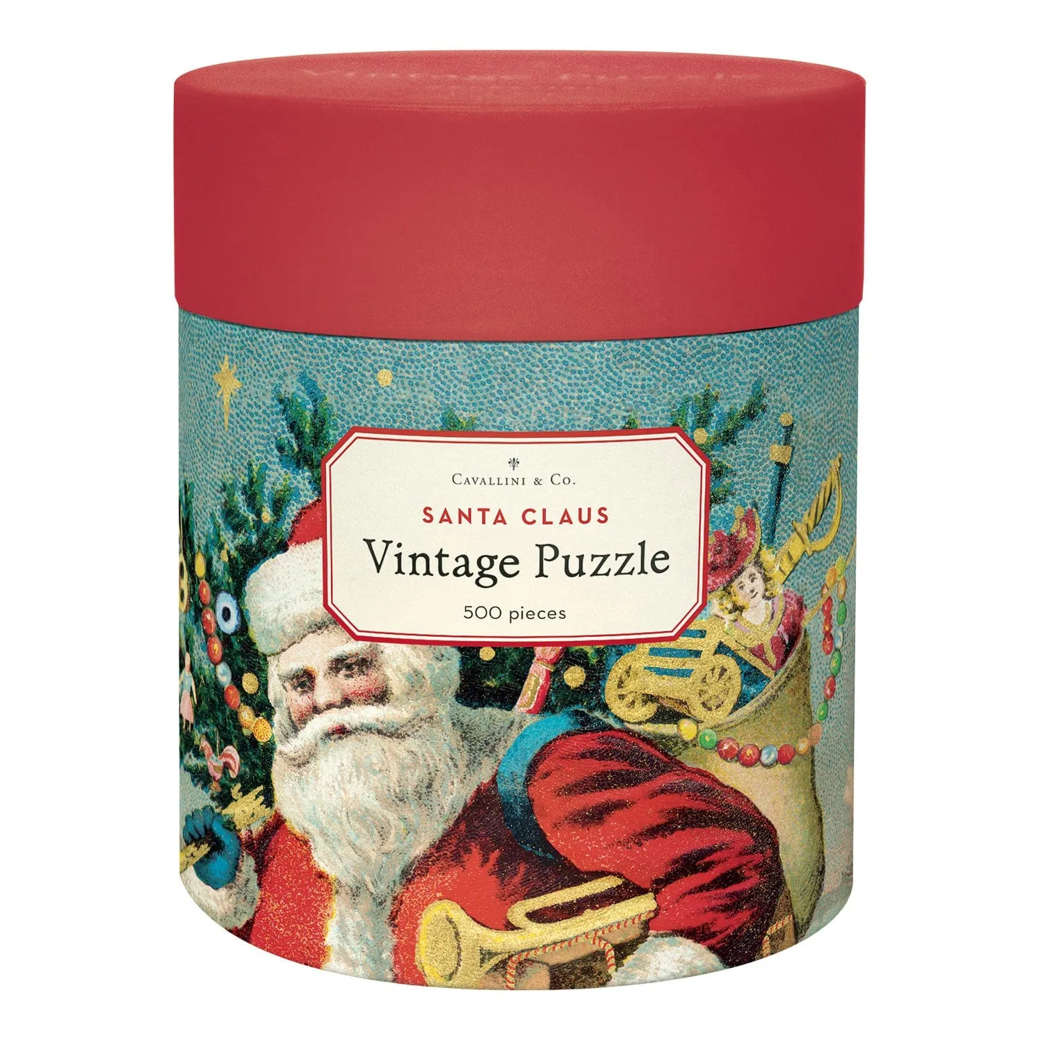 Vintage Style Puzzle-Santa